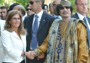 Emma Marcegaglia e Gheddafi  